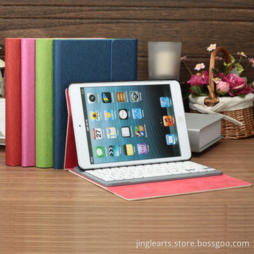 Bluetooth Keyboard with PU Case for iPad Mini